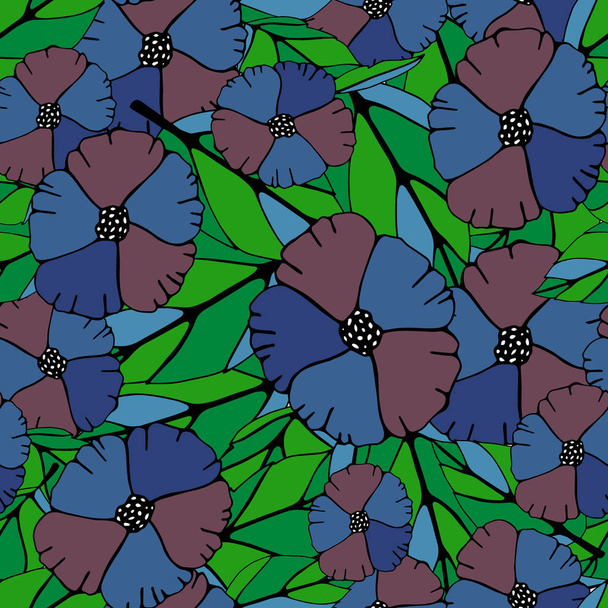 flower seamless ornament. Seamless Pattern in vector - Vektori, kuva