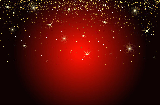 cachoeiras brilho dourado bolhas de champanhe partículas estrelas fundo preto feliz ano novo conceito de feriado
. - Foto, Imagem
