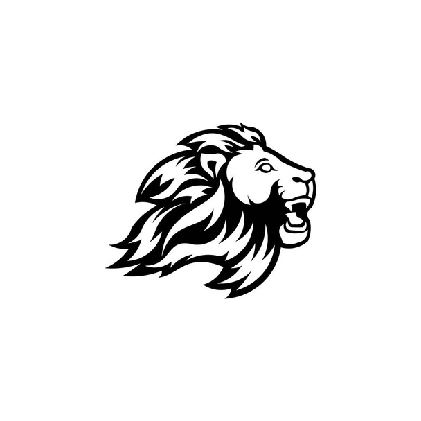 Leijonapää. Vektorimallin logotyyppi. inspiraatio logo leijona pää pää
 - Vektori, kuva