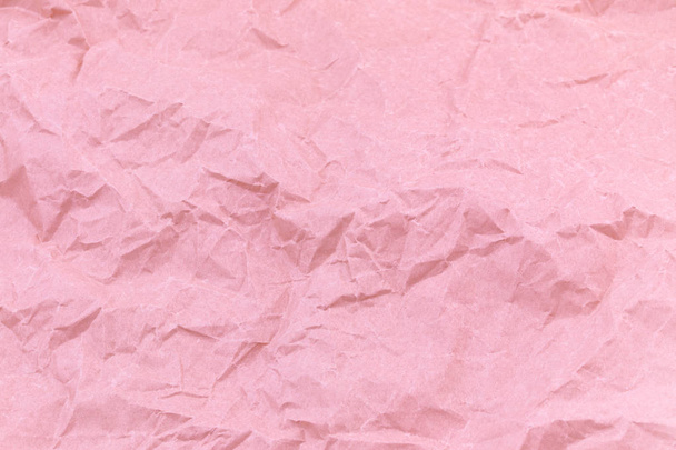 Textúra rózsaszín kézműves gyűrött papír háttér - Fotó, kép