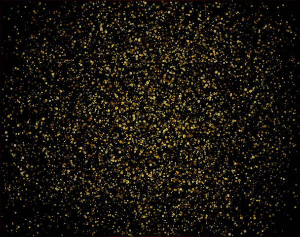 Водопады золотые блестки блестящие пузырьки шампанского частицы звезды черный фон счастливого новогоднего праздника концепции
. - Фото, изображение