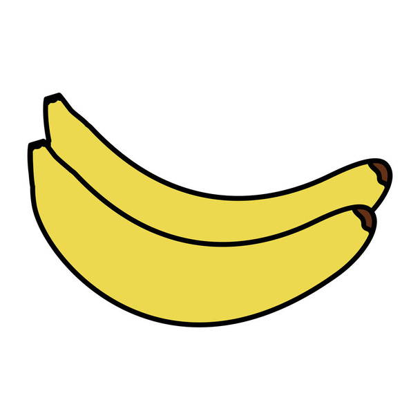 μπανάνες εικονίδιο νωπών φρούτων - Διάνυσμα, εικόνα