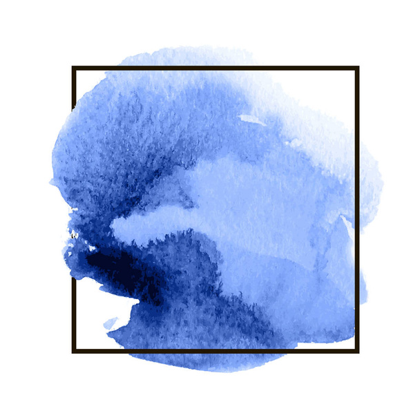 Niebieski Abstrakcja akwarela plama - Wektor, obraz