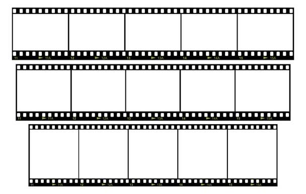 空白のフィルム フレームのセット - ベクター画像