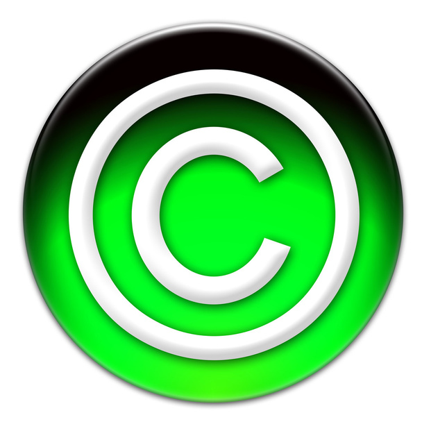 Copyright icon button - Photo, Image