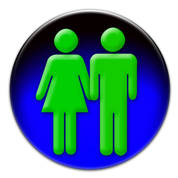 Férfi és nő ikon - Fotó, kép