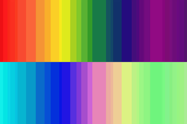 El espectro del arco iris está bordeado por el espectro inverso
. - Foto, Imagen