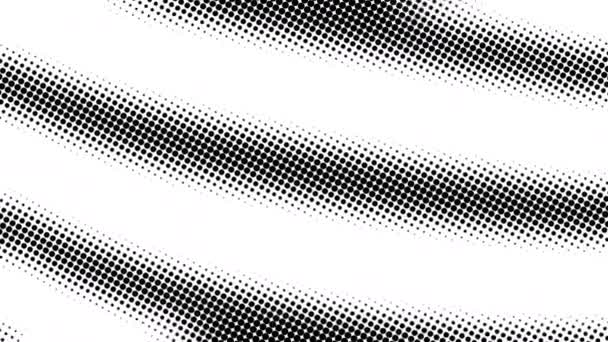 Medio tono de muchos puntos, fondo abstracto generado por computadora, fondo de renderizado 3D con efecto de ilusión óptica - Imágenes, Vídeo