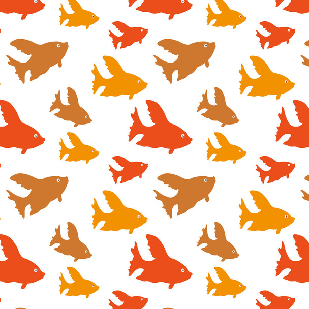 shoal fish animals isolated icon - Vector, Image