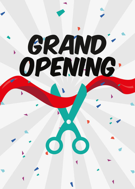 commercial grand opening - Vector, Image