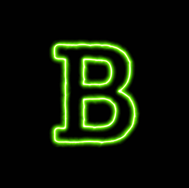 green neon symbol bold format  - Photo, Image