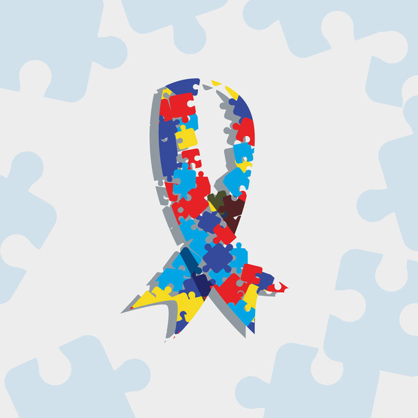 campaña del día del autismo
 - Vector, imagen