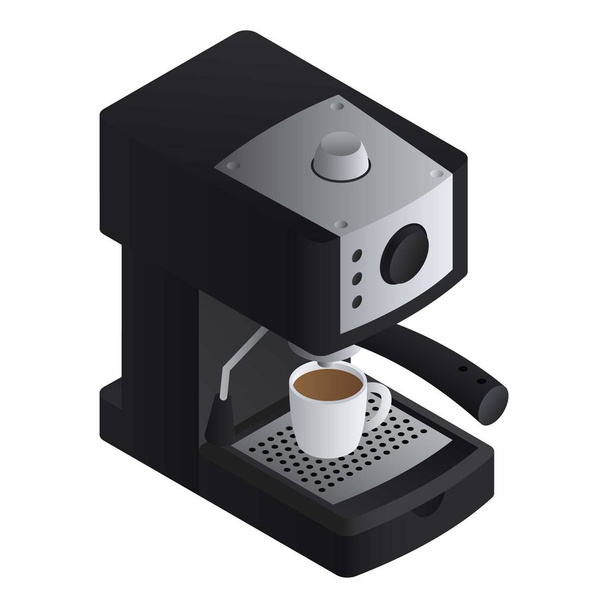 Office coffee machine icon, isometric style - Vecteur, image