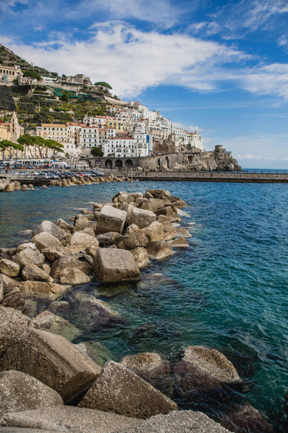 Vue panoramique de la côte amalfitaine, Italie
 - Photo, image