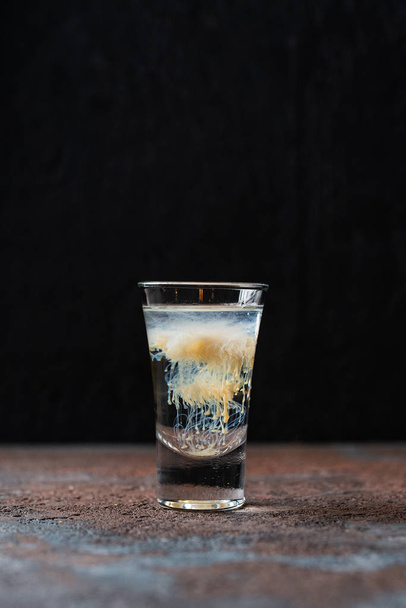 Fresh cocktail on dark background - Foto, imagen