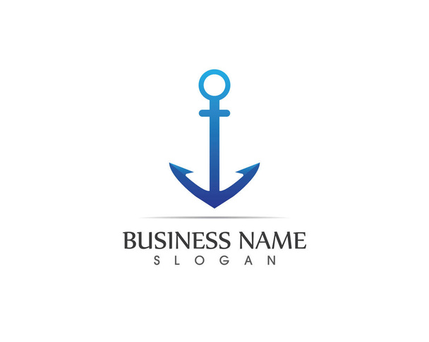 Anchor logo and symbol template - Vector, Image