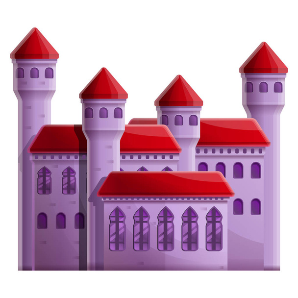 beautiful cartoon castle, vector illustration - Vector, Image