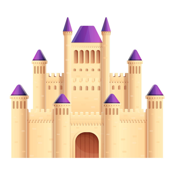 красивый мультяшный замок, векторная иллюстрация
 - Вектор,изображение