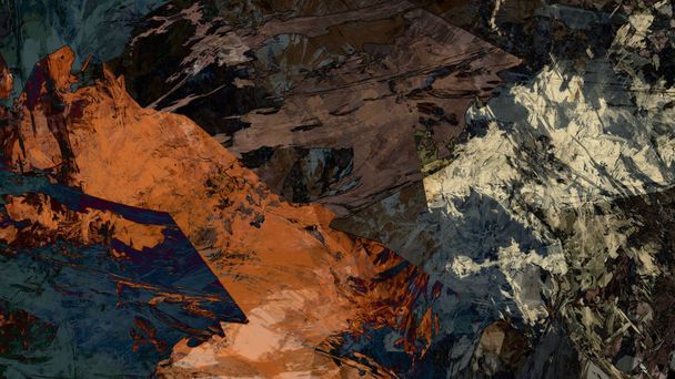 psychedelic terrain abstract background in digital art - Fotoğraf, Görsel
