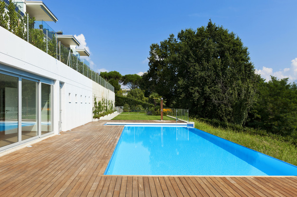 garden with swimming pool - Photo, Image