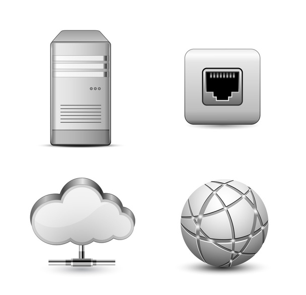 Cloud hosting - Vektor, obrázek