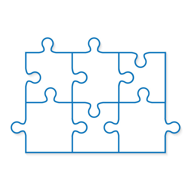 puzzle pieces icon- vector illustration - Vector, Image