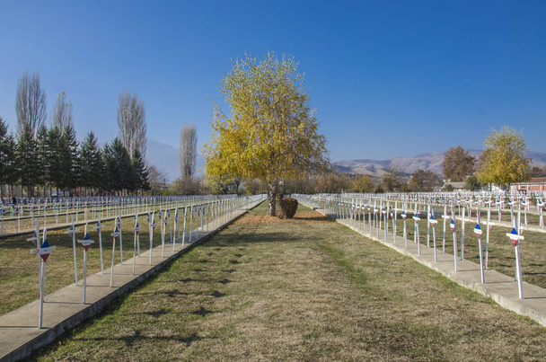 Γαλλικό Ww1 στρατιωτικό νεκροταφείο στη Μπίτολα (Μοναστήρι), Μακεδονία - Φωτογραφία, εικόνα