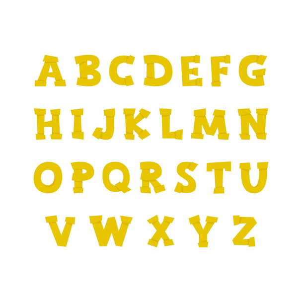 Vector funny English alphabet on a white background. - Vektor, obrázek