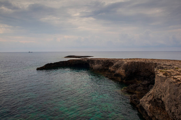 Lampedusa-part látképe - Fotó, kép