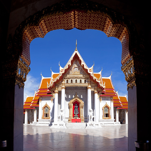Marble Temple in Bangkok - Photo, Image