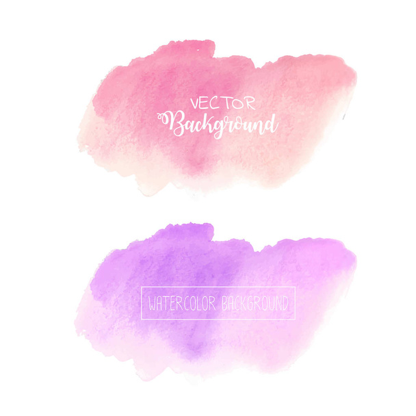 Pastel watercolor background, Pastel watercolor logo, Vector illustration. - Vector, Image