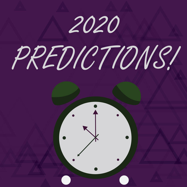 Rukopis psaný psaním 2020 předpovědi. Koncepce znamená prohlášení o tom, co si myslíte, že se stane v budoucnu. - Fotografie, Obrázek