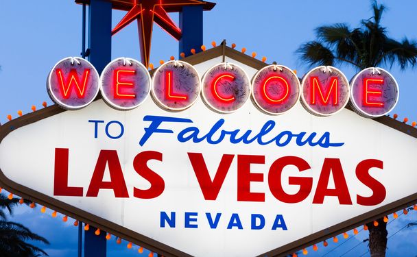 Willkommen bei Fabulous Las Vegas Schild - Foto, Bild
