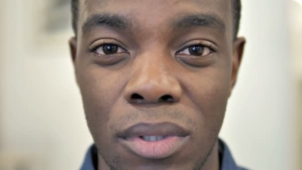 Toothache, Close up of Afican African Man Face - Video