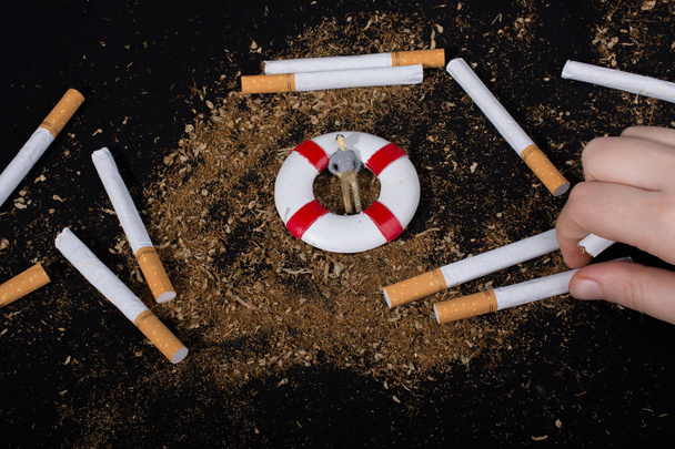  Kein Tabaktag-Plakat für ein Rauchverbot-Konzept - Foto, Bild