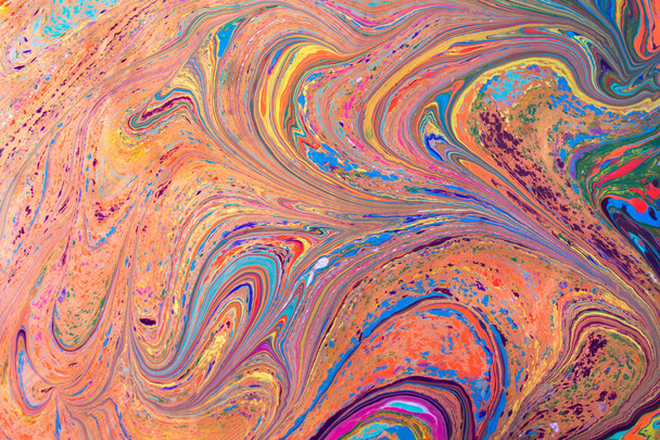 Abstrato marmorização padrões de arte como fundo colorido - Foto, Imagem