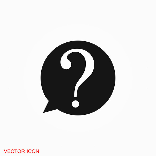 Supporto informazioni, simbolo del segno vettoriale dell'icona del punto interrogativo per il design
 - Vettoriali, immagini