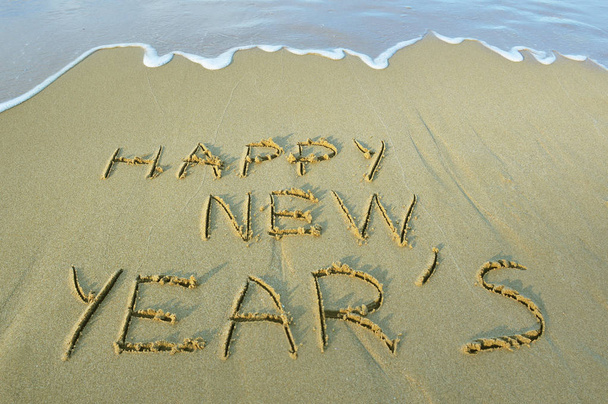 Frohes neues Jahr, Strand - Foto, Bild