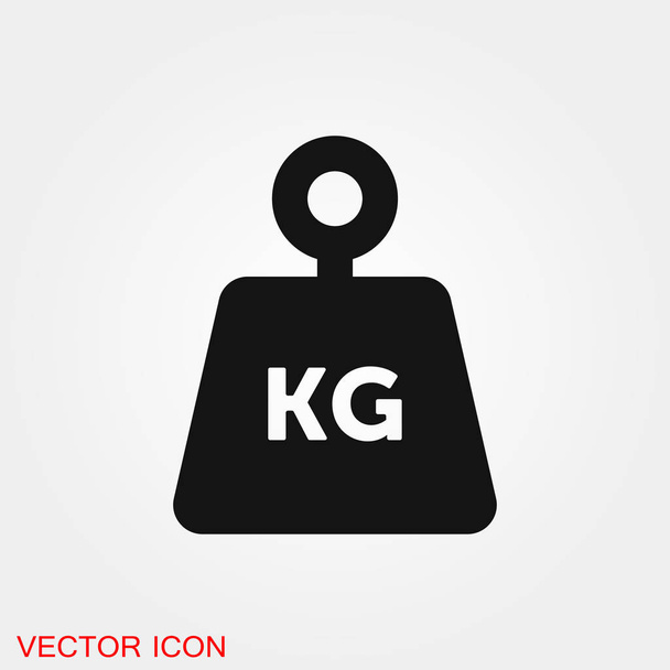 Weight Icon vector sign symbol for design - Vector, Image