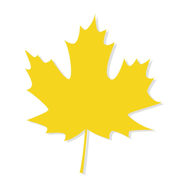 autumn maple leaf vector on a white background - Vector, Image