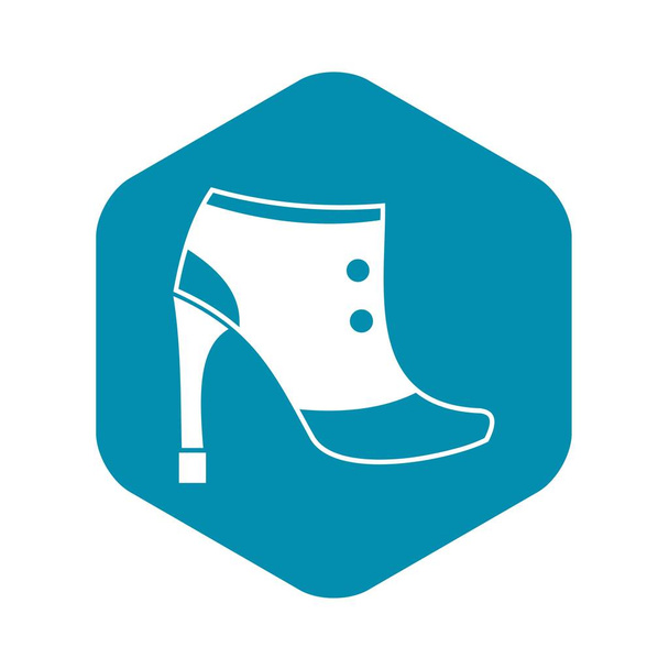 Women boots icon, simple style - Вектор, зображення