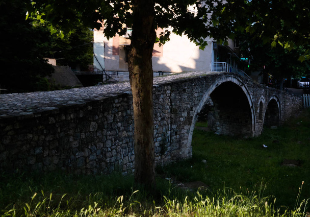 Exterioir view to Tanners Bridge near Lana river, tirana, Albania - Photo, Image