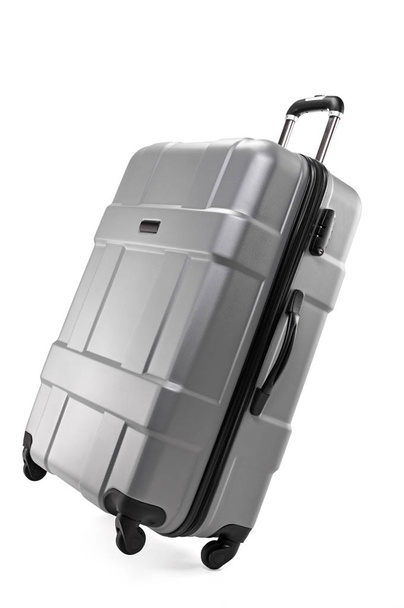 Plastic suitcase for traveler - Фото, зображення