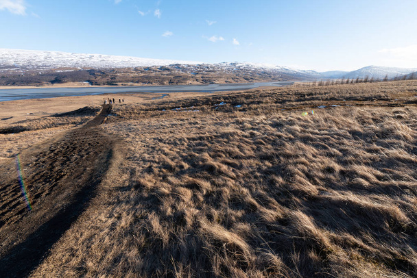 Hengifoss paisaje en Islandia
 - Foto, imagen