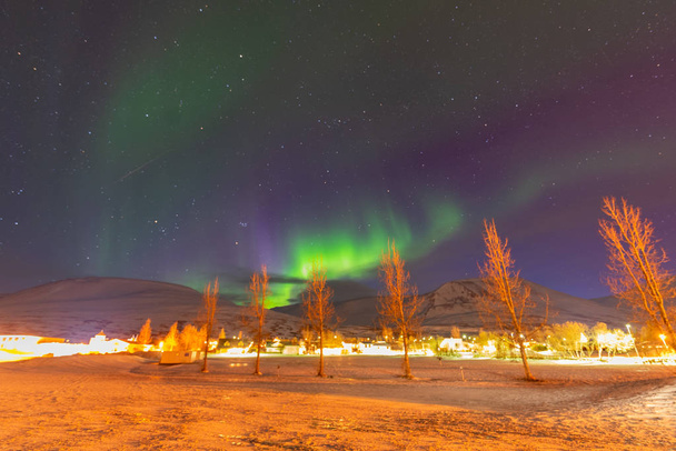 Licht uit IJsland Northen - Foto, afbeelding