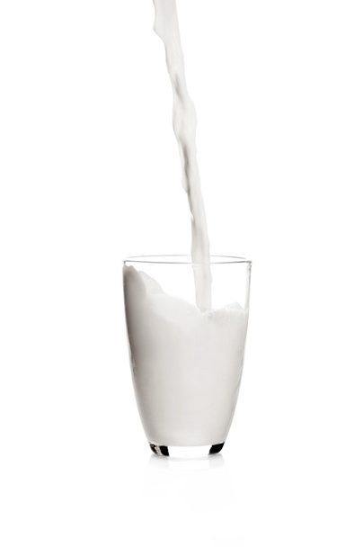 Milk being Poured Into A Glass - Foto, Bild