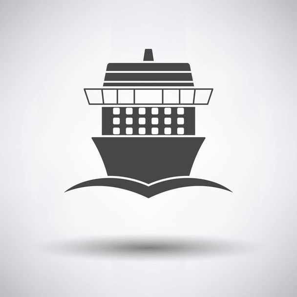 Cruise liner icono vista frontal
 - Vector, Imagen