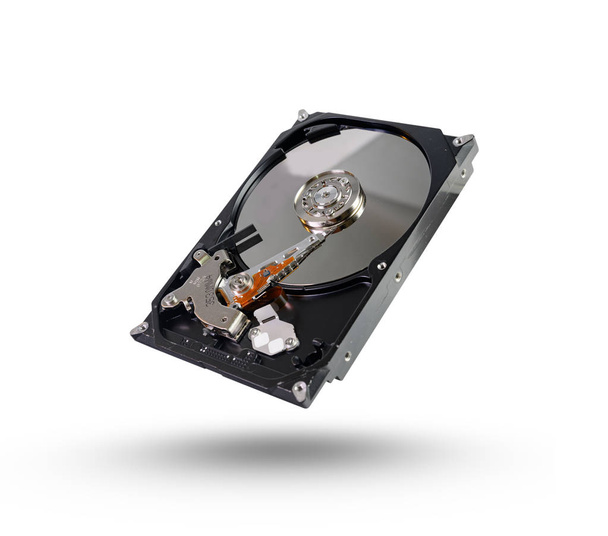 hard disk , HDD , drive with sata 6 gb isolated on white backgr - Photo, Image