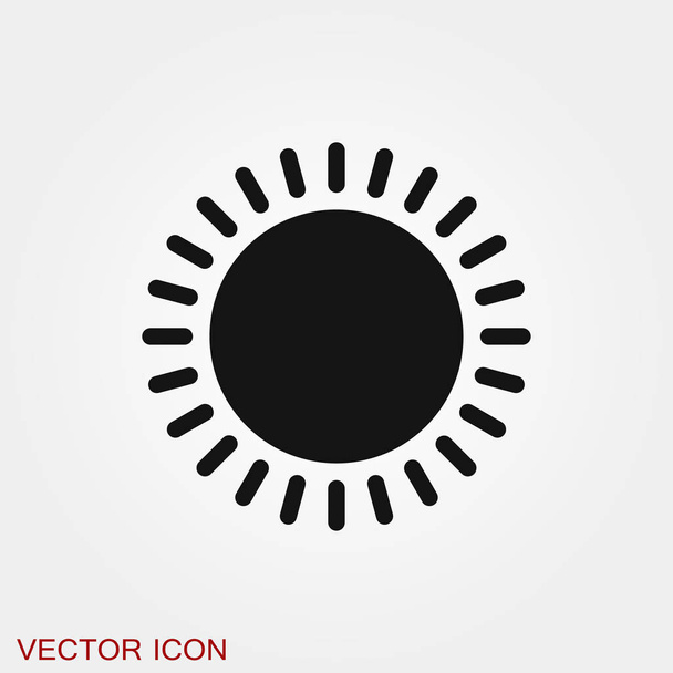 Sun kuvake vektori merkki symboli suunnittelu
 - Vektori, kuva