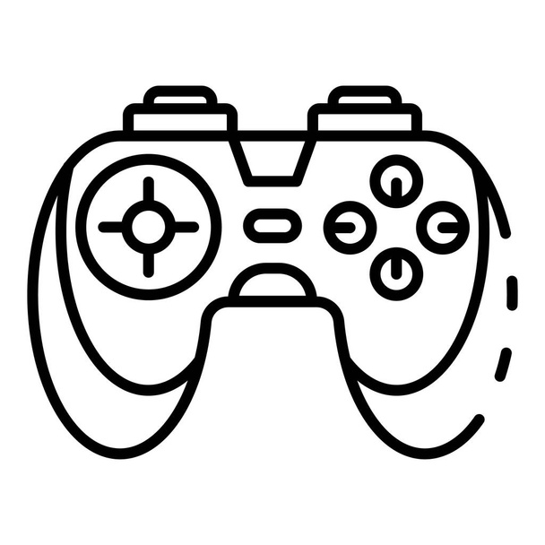 Game controller icon, outline style - Vector, imagen